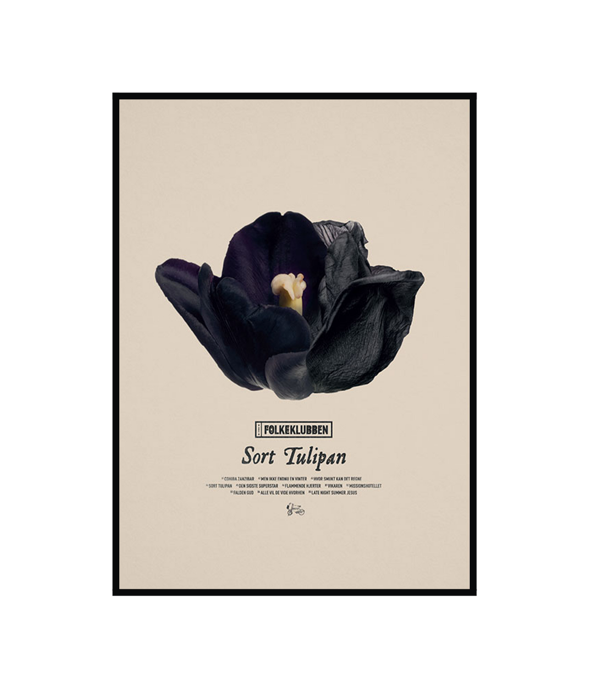 Sort Tulipan Cover, A2