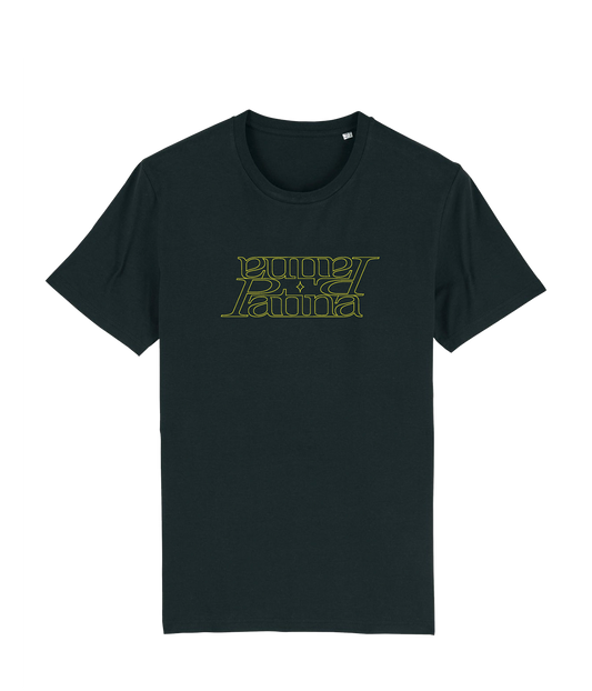 Spejlvendt Logo Gul, Sort T-shirt