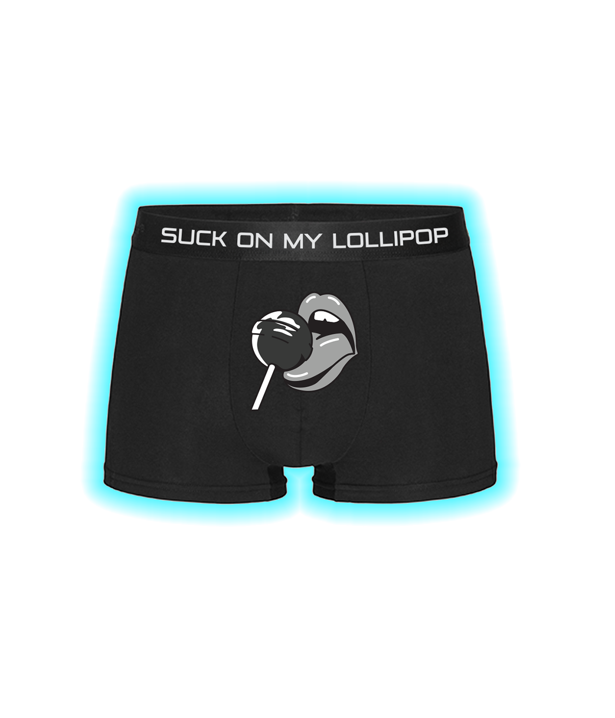 Suck On My Lollipop, Sorte Boxershorts [PREORDER]