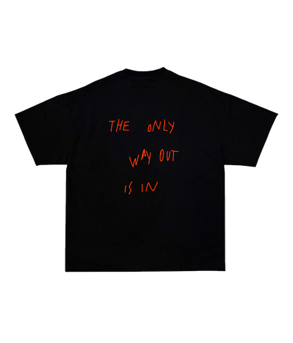 KIKI CLUB, The Only Way Out Is In, Black, Logo Tee