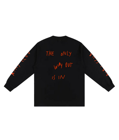 KIKI CLUB, The Only Way Out Is In, Black, Long Sleeve