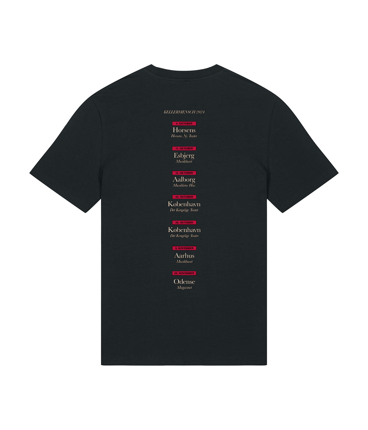 Tour 2024 T-shirt Black