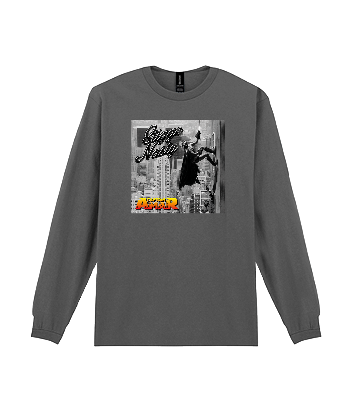 Captain Amar, Grå langærmet t-shirt
