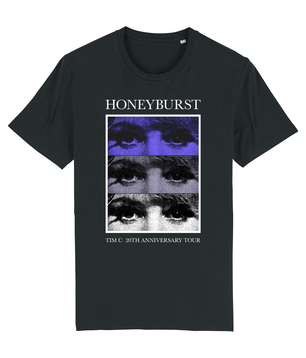 Honeyburst 'Triple Eyes', Black T-shirt