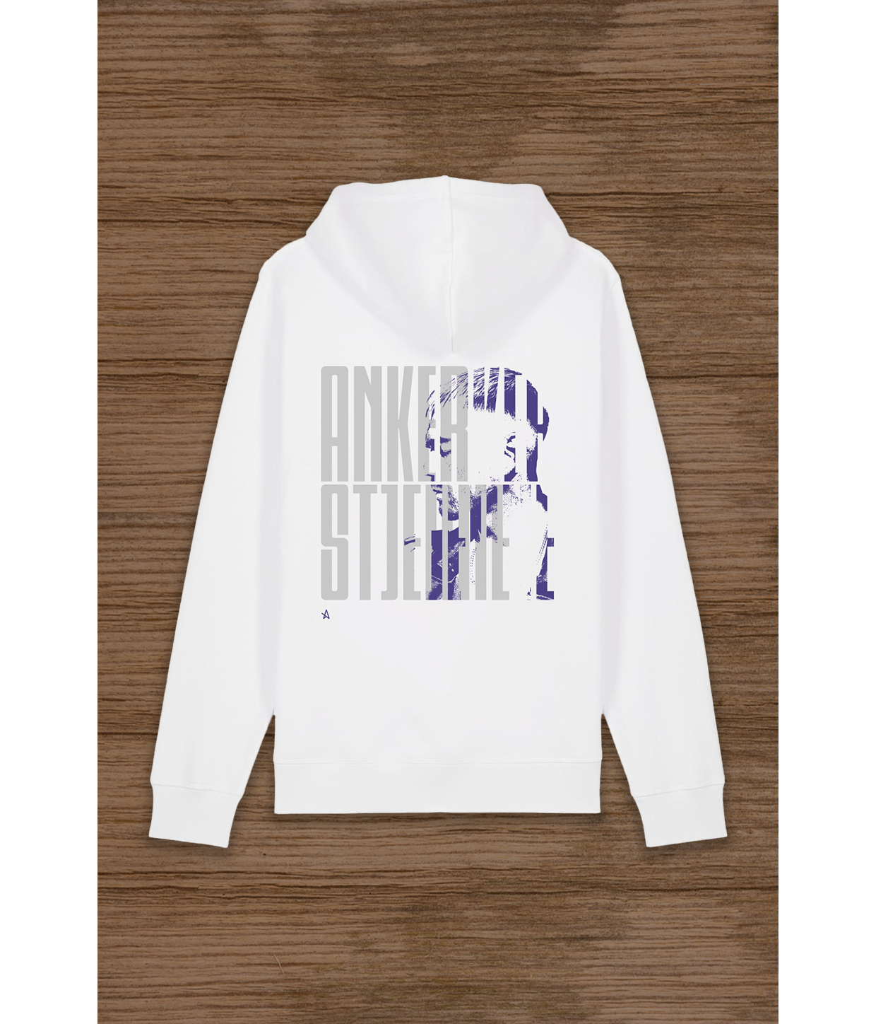 Ankerstjerne grå/blå, Hoodie