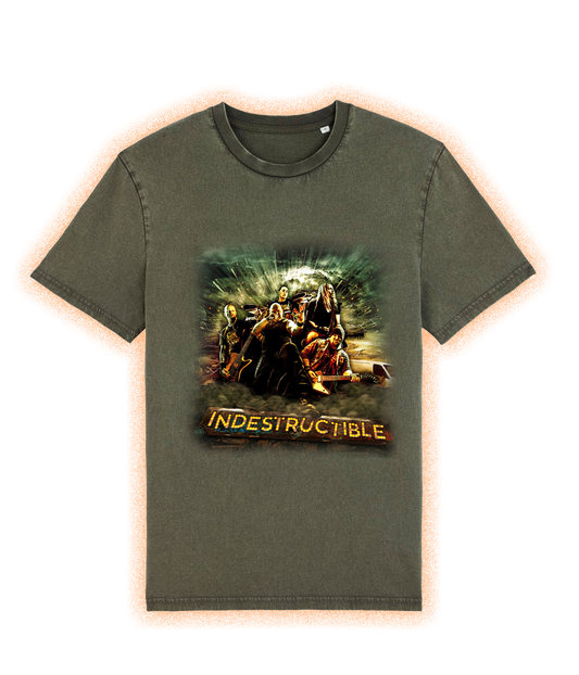 Indestructible, Dyed Khaki, Økologisk T-shirt