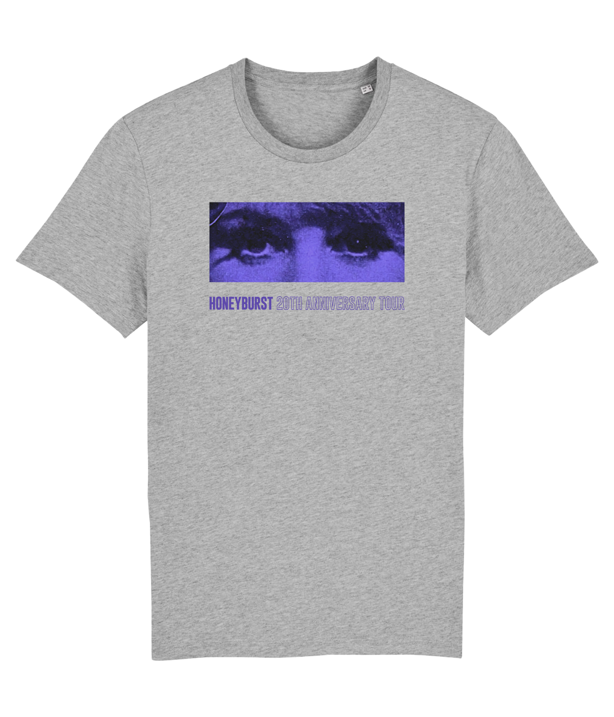 Honeyburst 'Single Eyes', Grey T-shirt