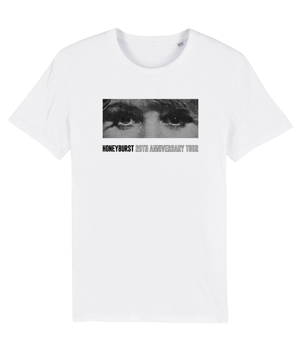 Honeyburst 'Single Eyes', White T-shirt