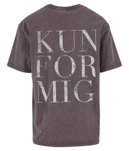 Kun For Mig - Oversized Acid Washed, GREY T-shirt