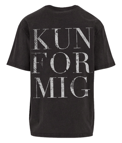 Kun For Mig - Oversized Acid Washed, BLACK T-shirt