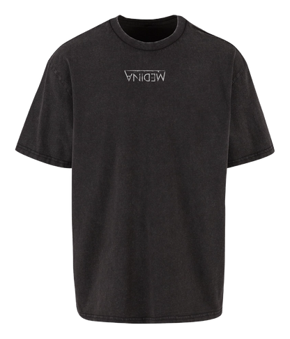 Kun For Mig - Oversized Acid Washed, BLACK T-shirt