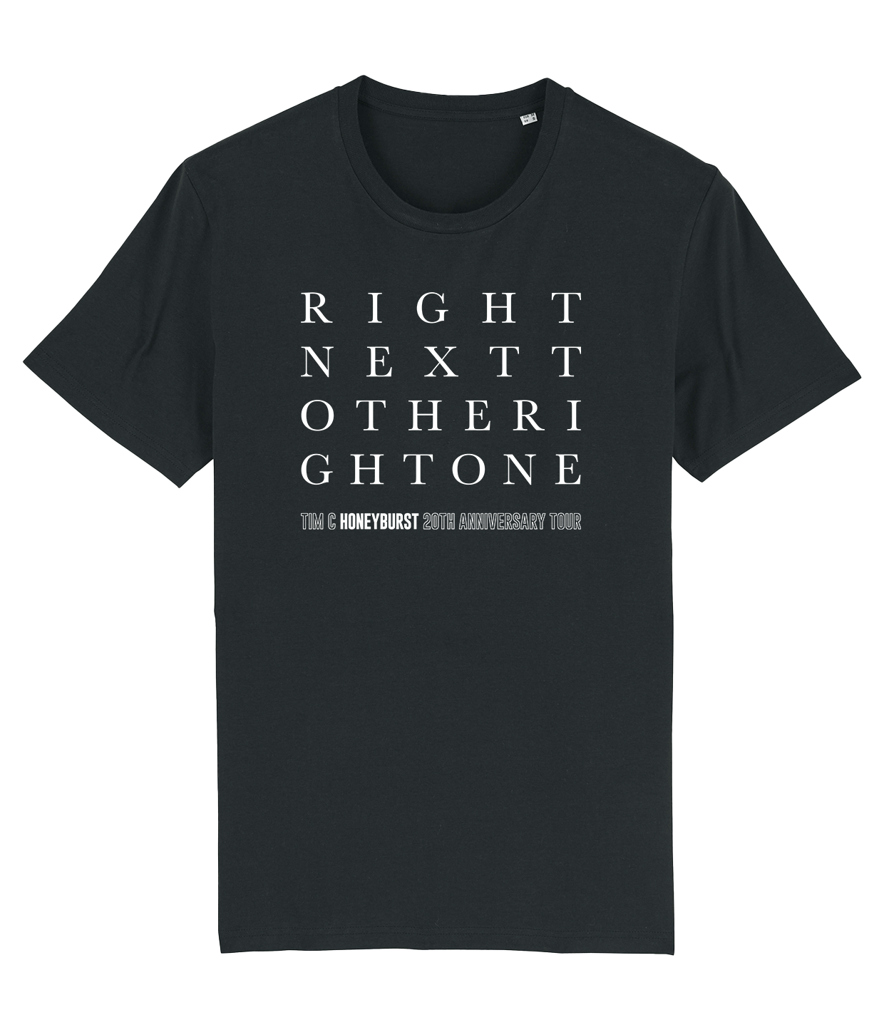 Honeyburst 'Right Next', Black T-shirt
