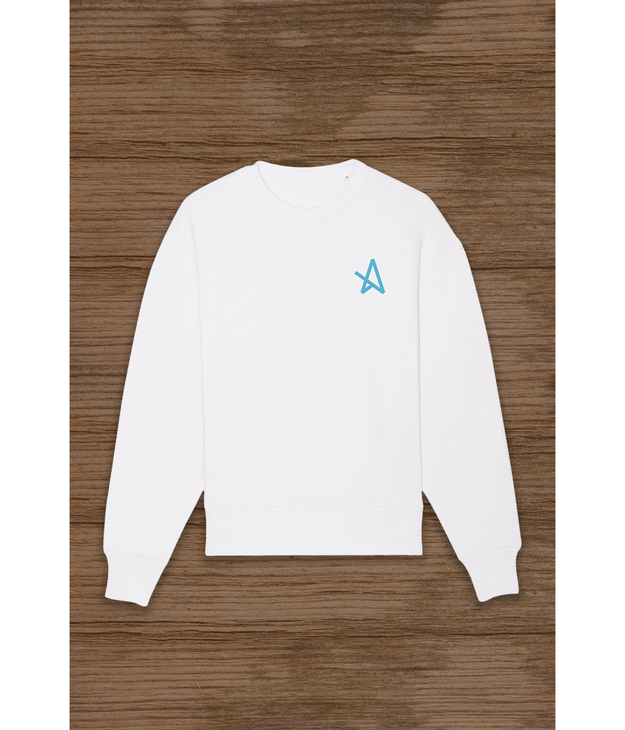 Ankerstjerne rød/blå, Øko Crewneck