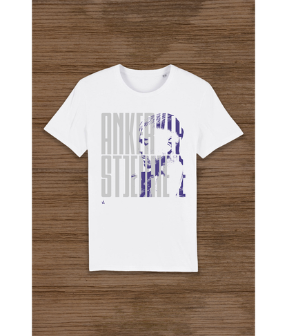 Ankerstjerne grå/blå, Økologisk T-shirt