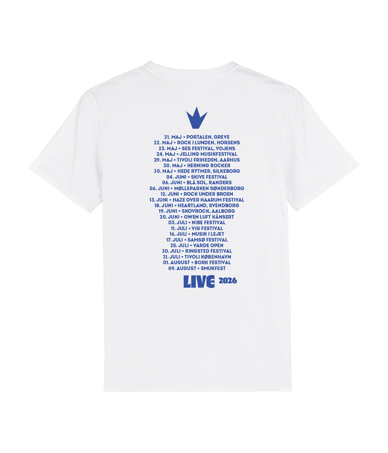 Sommer of Love Tour 2026, Hvid T-shirt