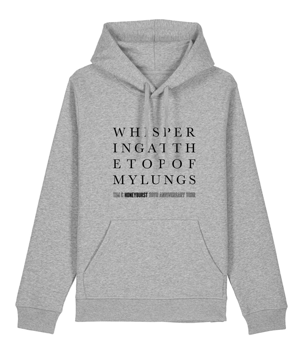 Honeyburst 'Whispering', Grey Hoodie