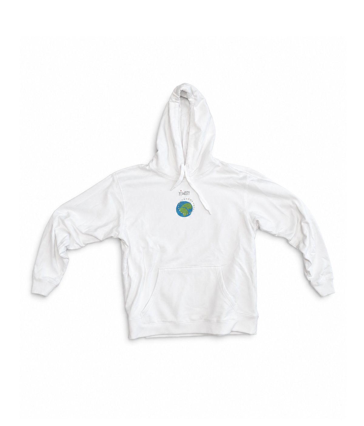 Yiwoty Earth Hoodie, Hvid