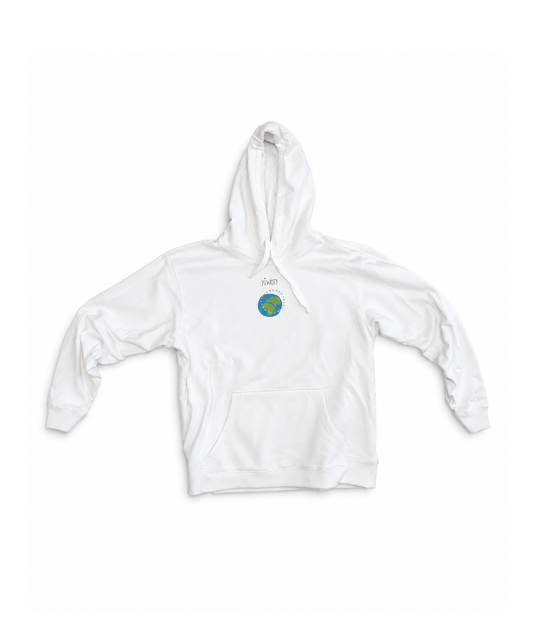 Yiwoty Earth Hoodie, Hvid