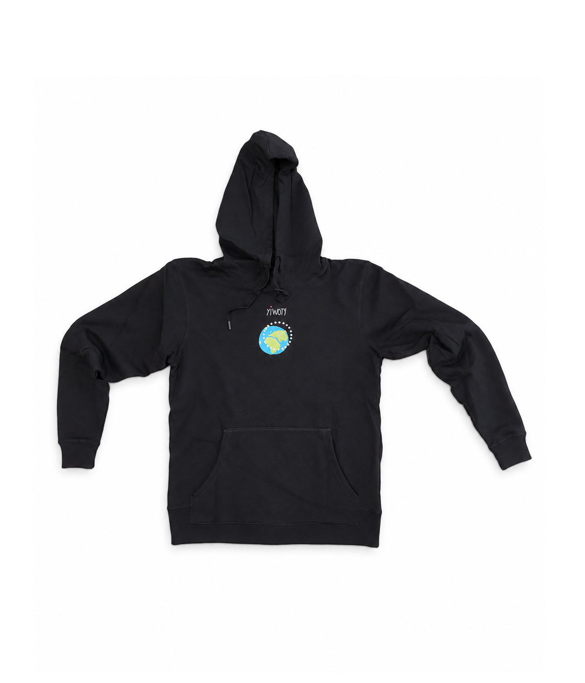 Yiwoty Earth Hoodie, Sort