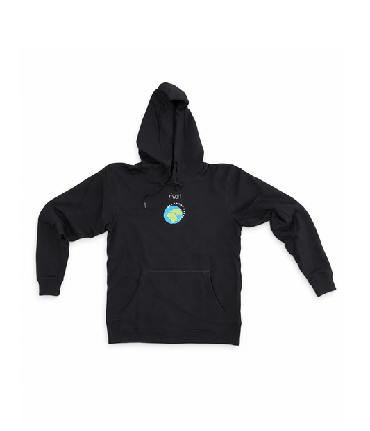 Yiwoty Earth Hoodie, Sort