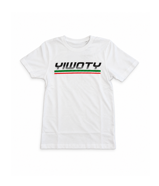 Yiwoty Grøn / Rød Tee, Hvid